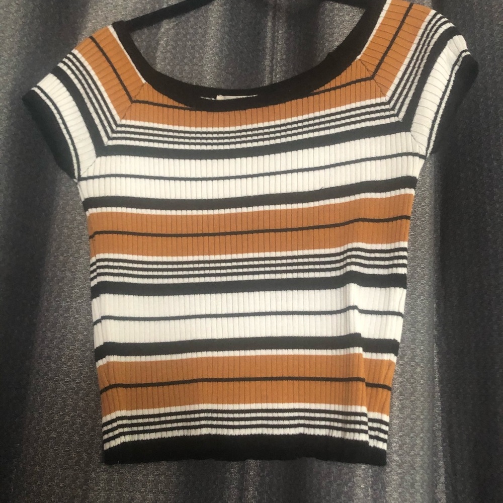 LA HEARTS striped shirt